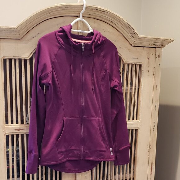 RBX Purple Hooded Athletic Active Wear Running Jacket - Picture 2 of 10